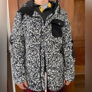 Burton black and white snowboard jacket
